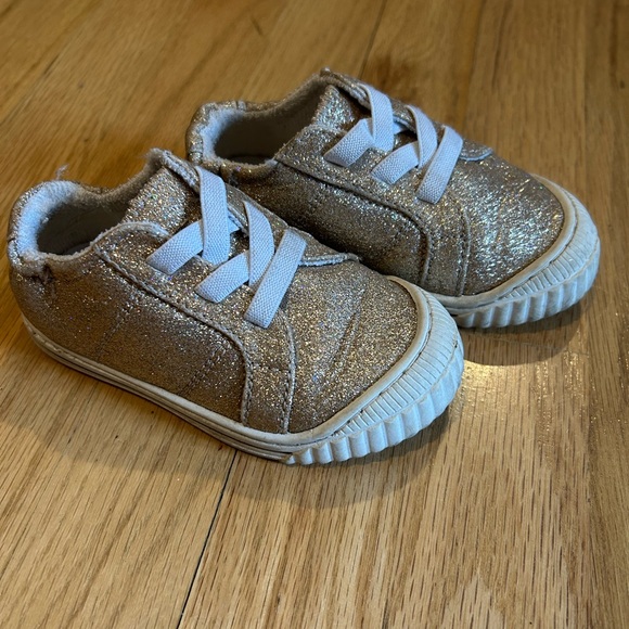Other - Sparkly Gold Kids Sneakers